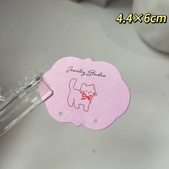 Paper Jewelry Display Card Made Of Vanilla Paper With Four Color Printing