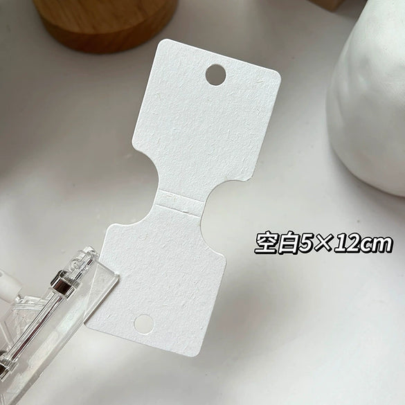 Paper Jewelry Display Card Made Of Vanilla Paper With Four Color Printing