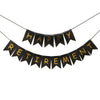 Paper Swallowtail Letter Happy Retirement Bunting Party Decoration Simple Style