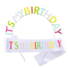 Party Hair Band And Shoulder Strap Belt Set Zinc Alloy Satin Cloth Electroplating Oil Dripping Hot Stamping Colorful Letters