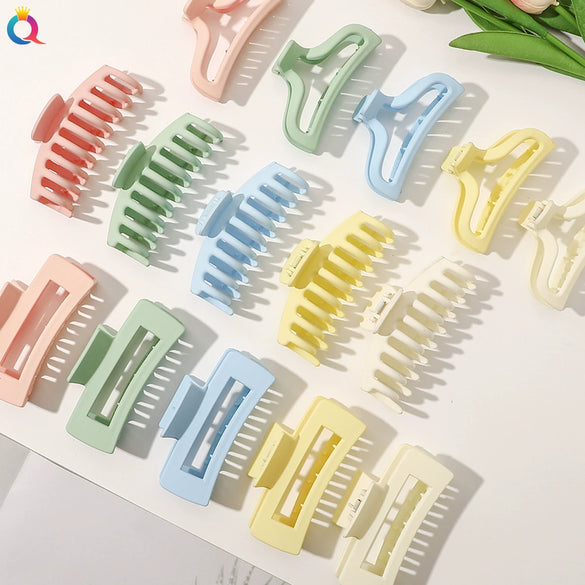 Pastel Macaron Color Handmade Hair Claw Clip For Women Sweet Fairy Style Backofhead Hair Accessory