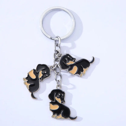 Pastoral Animal Metal Unisex Bag Pendant Keychain