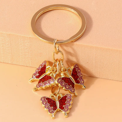 Pastoral Butterfly Alloy Keychain