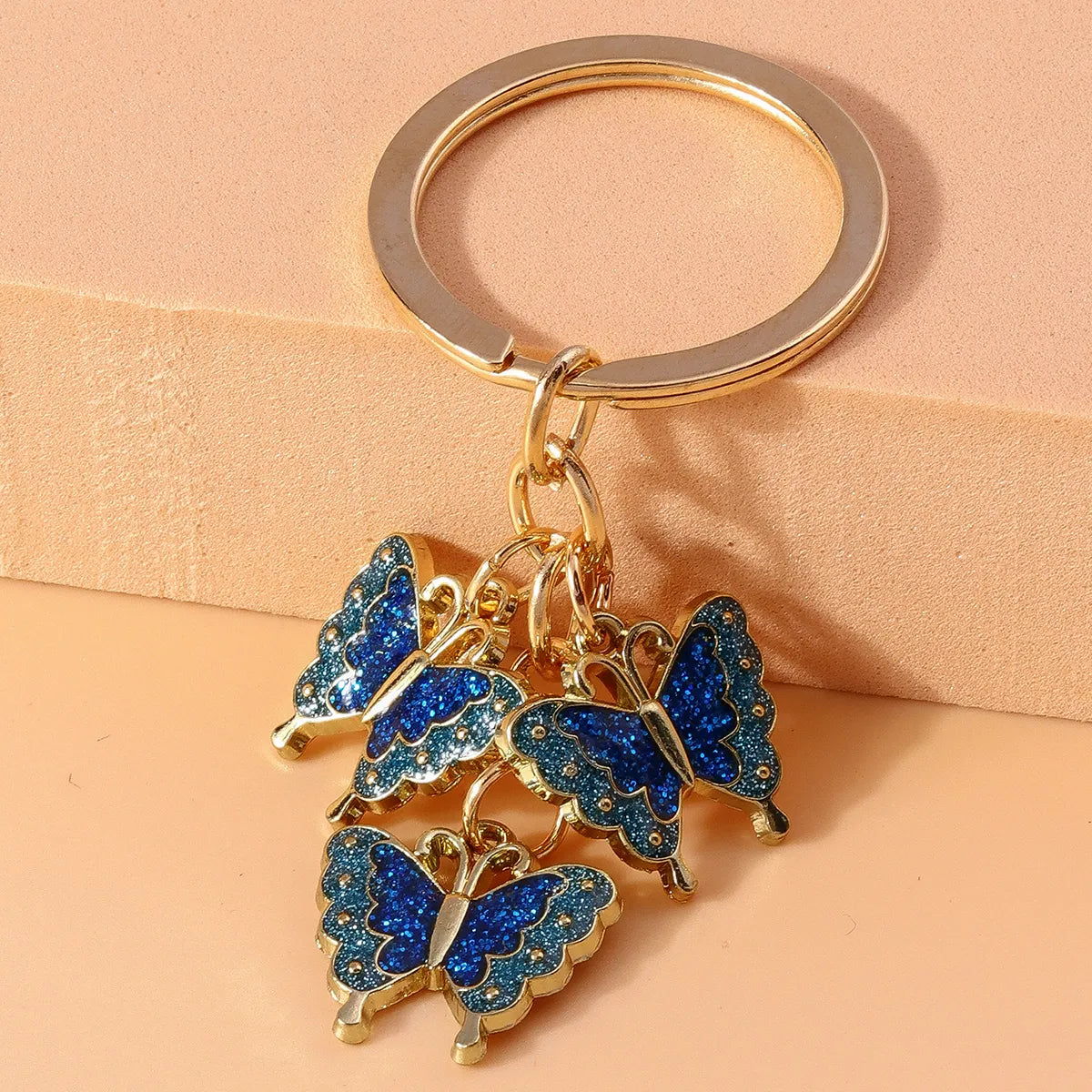 Pastoral Butterfly Alloy Keychain