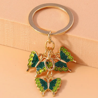 Pastoral Butterfly Alloy Keychain