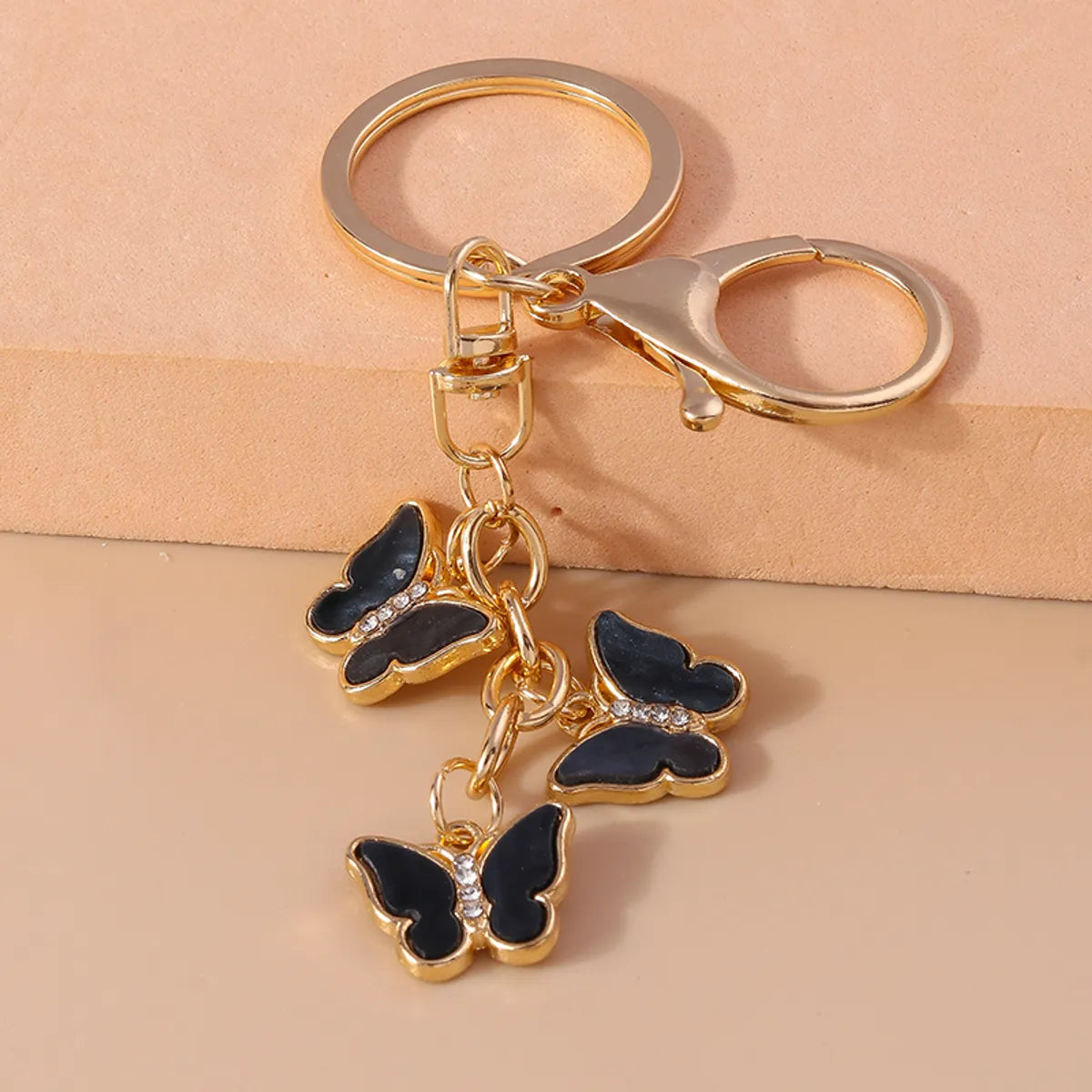 Pastoral Butterfly Zinc Alloy Keychain