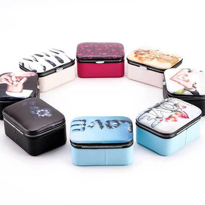 Pastoral Cartoon Pu Leather Jewelry Boxes