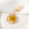 Pastoral Flower Dried Flower Epoxy Women'S Bag Pendant Keychain