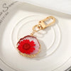 Pastoral Flower Dried Flower Epoxy Women'S Bag Pendant Keychain