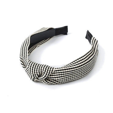 Pastoral Grid Cloth Bowknot Hair Band