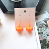 Pastoral Pumpkin Resin Women'S Drop Earrings Ear Clips 1 Pair