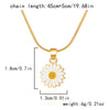 Pastoral Simple Style Daisy Alloy Copper Wholesale Pendant Necklace