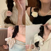 Pastoral Style Bow Flower Imitation Pearl Hair Ring Women's Sweet Fresh Hair Accessories