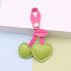 Pastoral Style Pu Leather Cherry Keychain Pendant Cute Small Leather Pendant