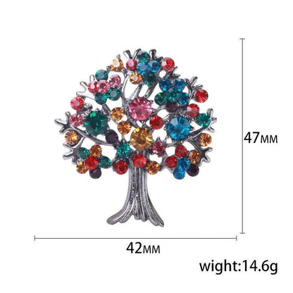 Pastoral Tree Artificial Gemstones Alloy Unisex Corsage