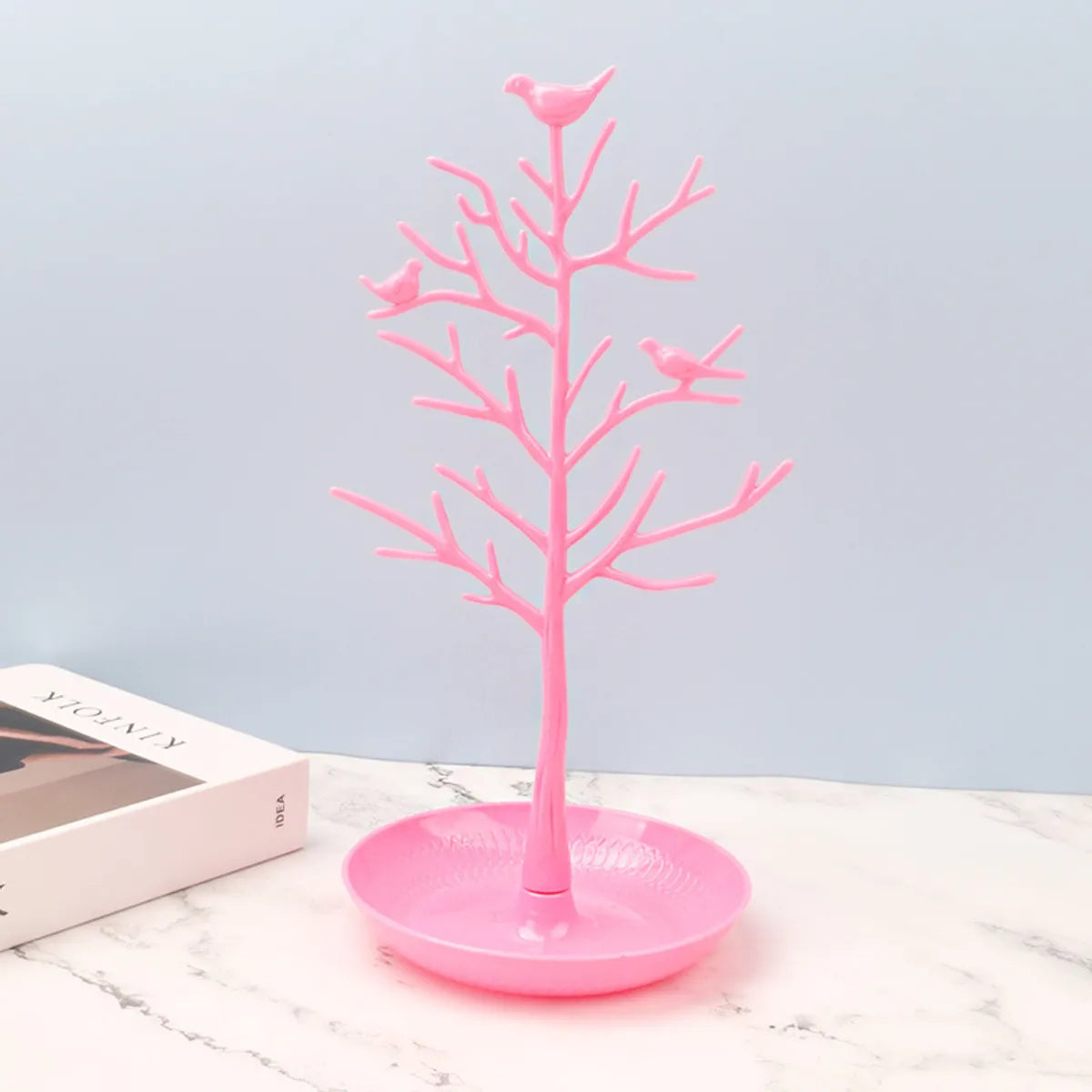 Pastoral Tree Bird Plastic Jewelry Rack