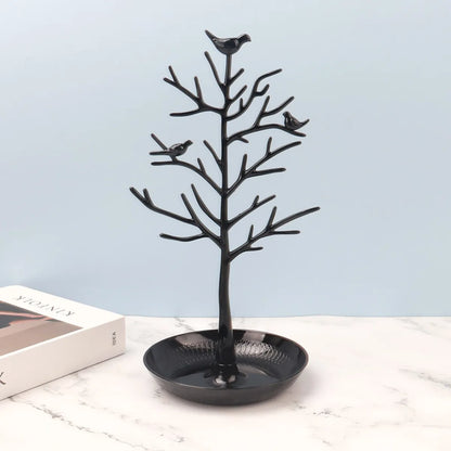 Pastoral Tree Bird Plastic Jewelry Rack