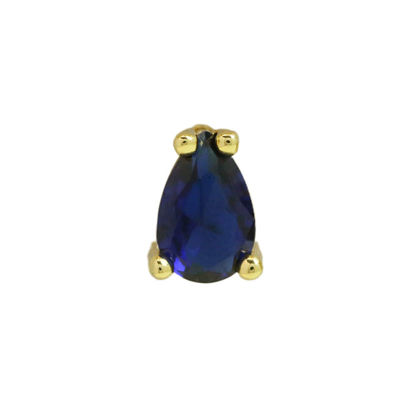 Pear Shaped Constellation Birthstone Copper Pendant Accessories With Electroplating