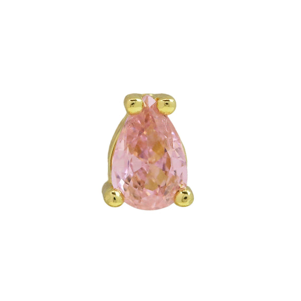 Pear Shaped Constellation Birthstone Copper Pendant Accessories With Electroplating
