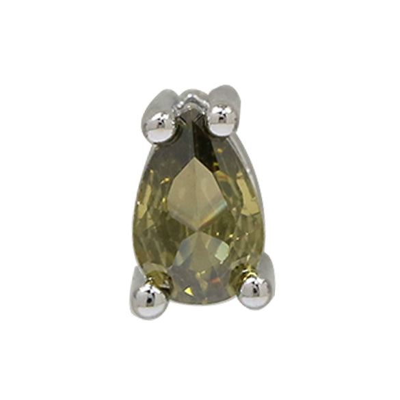 Pear Shaped Constellation Birthstone Copper Pendant Accessories With Electroplating