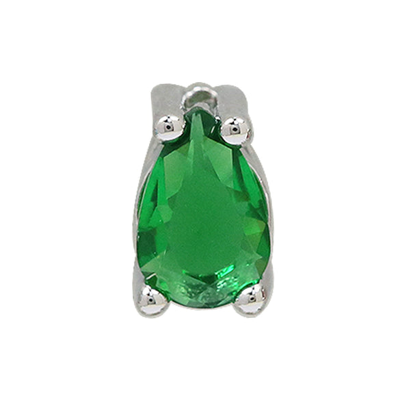 Pear Shaped Constellation Birthstone Copper Pendant Accessories With Electroplating
