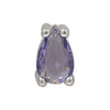 Pear Shaped Constellation Birthstone Copper Pendant Accessories With Electroplating