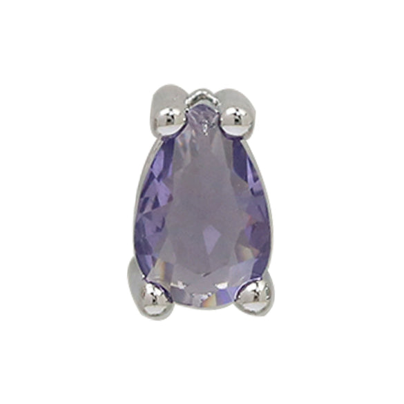 Pear Shaped Constellation Birthstone Copper Pendant Accessories With Electroplating