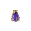 Pear Shaped Constellation Birthstone Copper Pendant Accessories With Electroplating