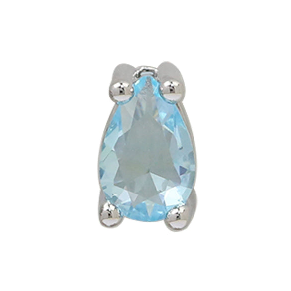 Pear Shaped Constellation Birthstone Copper Pendant Accessories With Electroplating