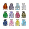 Pear Shaped Constellation Birthstone Copper Pendant Accessories With Electroplating