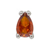 Pear Shaped Constellation Birthstone Copper Pendant Accessories With Electroplating