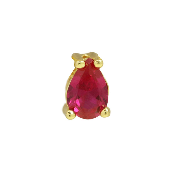 Pear Shaped Constellation Birthstone Copper Pendant Accessories With Electroplating