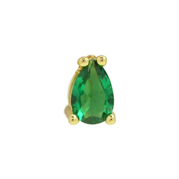 Pear Shaped Constellation Birthstone Copper Pendant Accessories With Electroplating