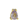 Pear Shaped Constellation Birthstone Copper Pendant Accessories With Electroplating
