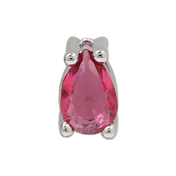 Pear Shaped Constellation Birthstone Copper Pendant Accessories With Electroplating