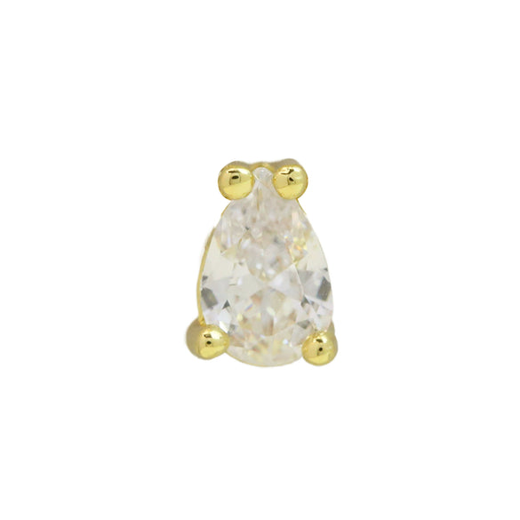 Pear Shaped Constellation Birthstone Copper Pendant Accessories With Electroplating