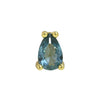 Pear Shaped Constellation Birthstone Copper Pendant Accessories With Electroplating