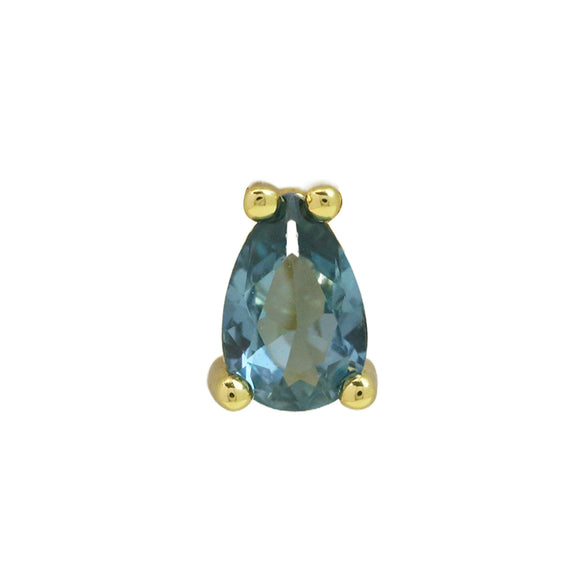 Pear Shaped Constellation Birthstone Copper Pendant Accessories With Electroplating