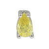 Pear Shaped Constellation Birthstone Copper Pendant Accessories With Electroplating