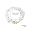Pearl Alloy Jewelry With Starfish Shell And Marine Organisms Pattern Necklace Bracelet Set For Women Electroplated