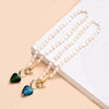 Pearl And Coloured Glaze Natural Style Geometric Fashion Necklace For Female