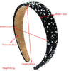 Pearl And Diamond Hair Band Baroque And Geometric Style Women's Hair Accessories