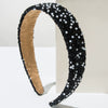Pearl And Diamond Hair Band Baroque And Geometric Style Women's Hair Accessories