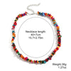Pearl Beaded Necklace With Geometric Design And Electroplating Treatment For Women