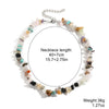 Pearl Beaded Necklace With Geometric Design And Electroplating Treatment For Women