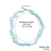 Pearl Beaded Necklace With Geometric Design And Electroplating Treatment For Women