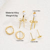 Pearl Bow Pendant Earrings Set Copper Electroplating Women's