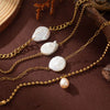 Pearl Bracelet Imitation Pearls Geometric Style Electroplating Unisex