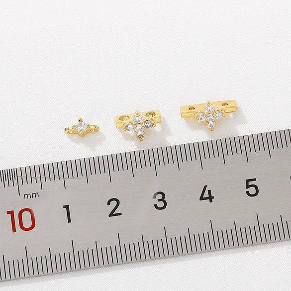 Pearl Bracelet Necklace Spacer Accessories Zinc Alloy Handmade With Totem Pattern And Electroplating Process