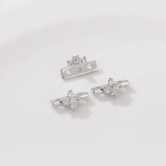 Pearl Bracelet Necklace Spacer Accessories Zinc Alloy Handmade With Totem Pattern And Electroplating Process